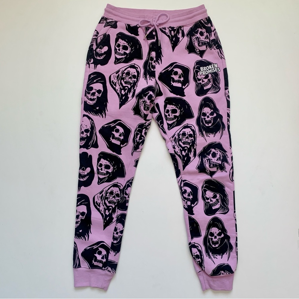 Broken Promises Reaper Guide Pink Joggers